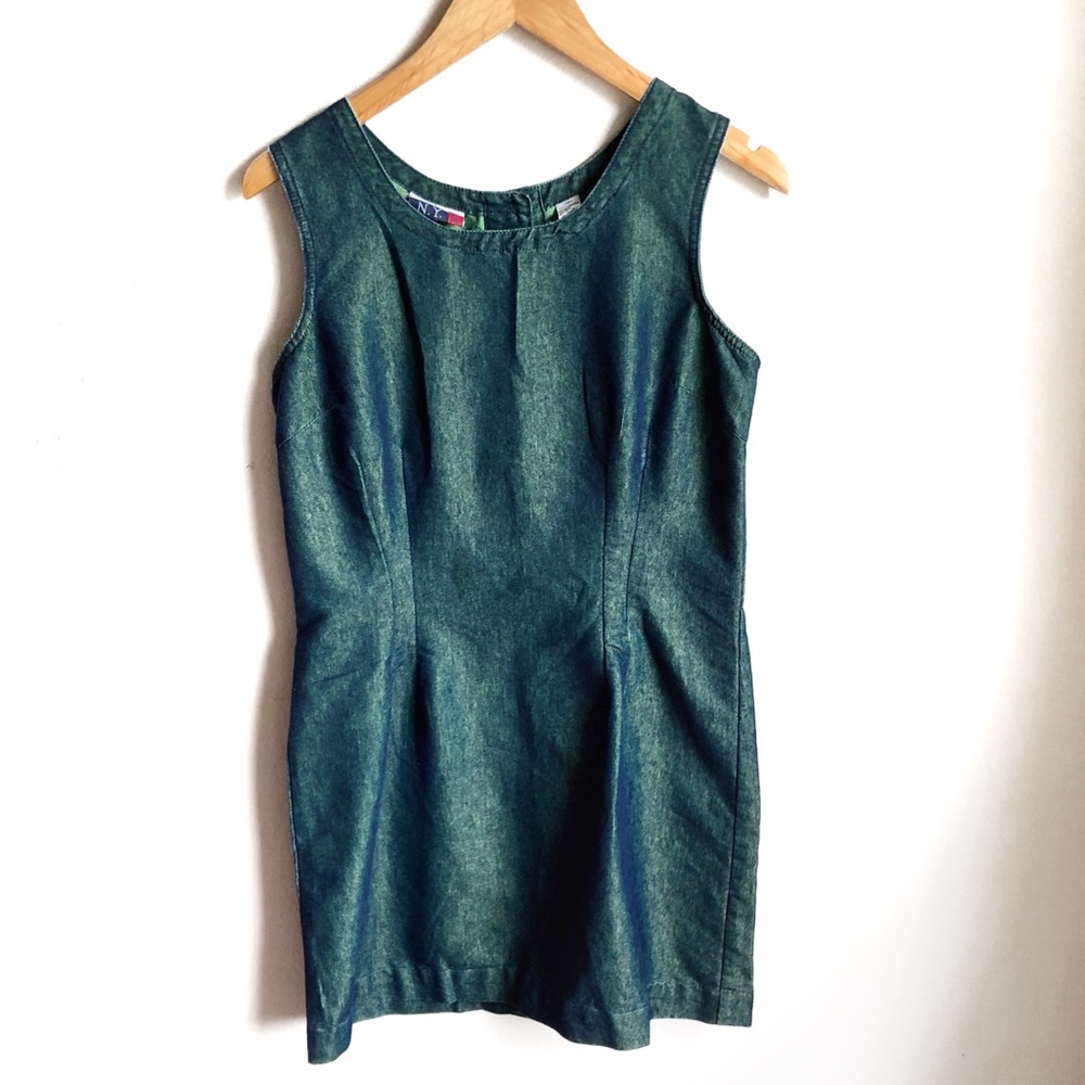 JLNY sport denim blue/green dress